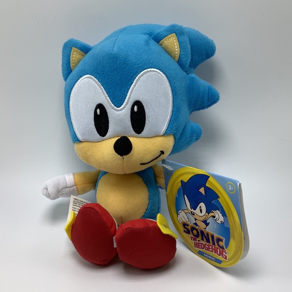 Sonic The Hedgehog 9-Inch Basic Plush Classic Sonic Jakks Pacific Sega